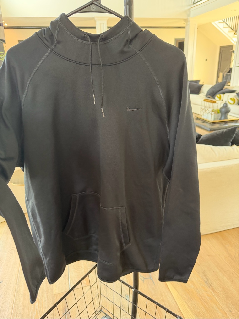 Nike Black Hoodie with Subtle Swoosh